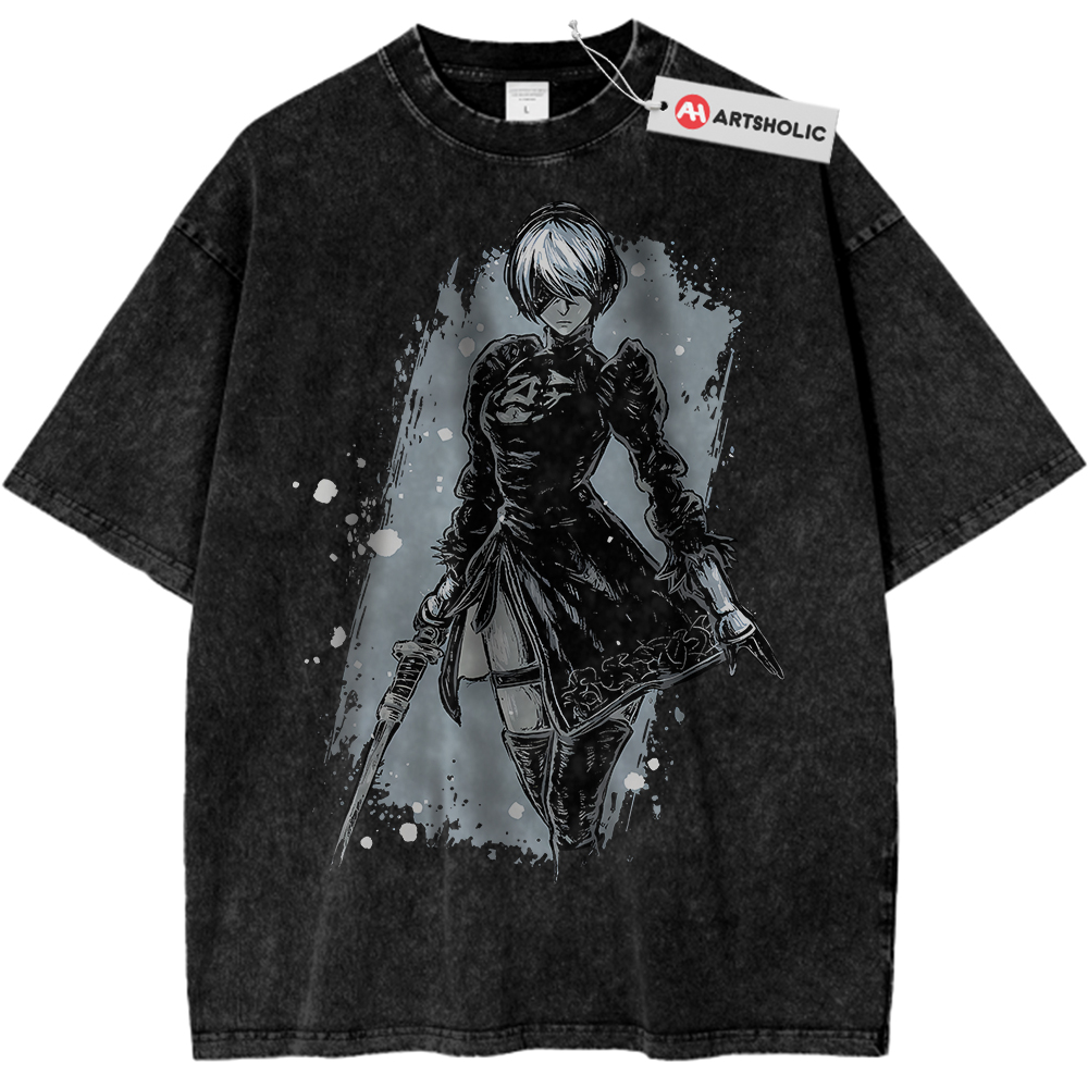 2B NieR:Automata Shirt, Game Shirt, Vintage Tee