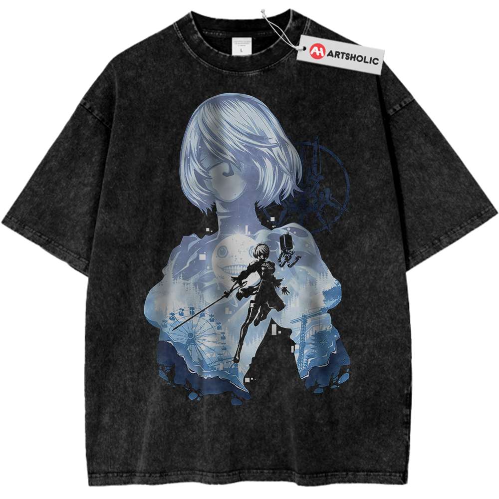 2B Shirt, NieR:Automata Shirt, Game Shirt, Vintage T-Shirt