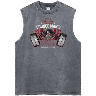 Monkey D Luffy Gear 4 Gym One Piece Anime Vintage Unisex Tank Top