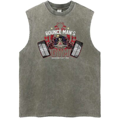 Monkey D Luffy Gear 4 Gym One Piece Anime Vintage Unisex Tank Top