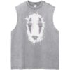 No-Face Spirited Away Studio Ghibli Anime Streetwear Vintage Unisex Tank Top