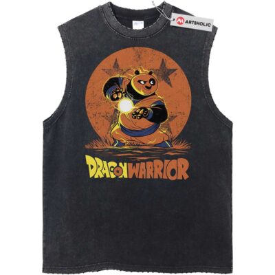 Po Kung Fu Panda Animated Vintage Unisex Tank Top