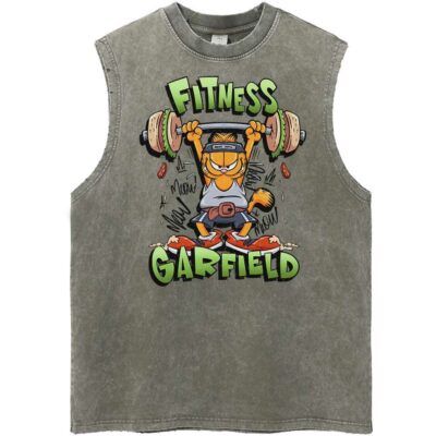 Garfield Cat Animated Vintage Unisex Tank Top