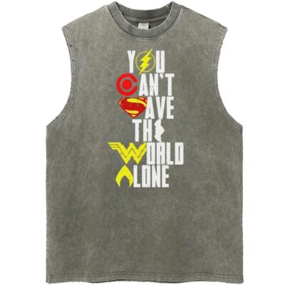 Justice League DC Comics Streetwear Vintage Unisex Tank Top