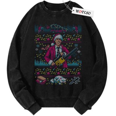 Hap, Hap, Happiest Sweater this Side of the Nuthouse, Clark Griswold Vintage Sweater