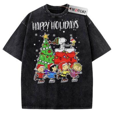 Snoopy Vintage Tee, Peanuts Vintage Tee, Christmas Vintage Tee, Vintage Vintage Tee, Christmas Movie Christmas Vintage Tee