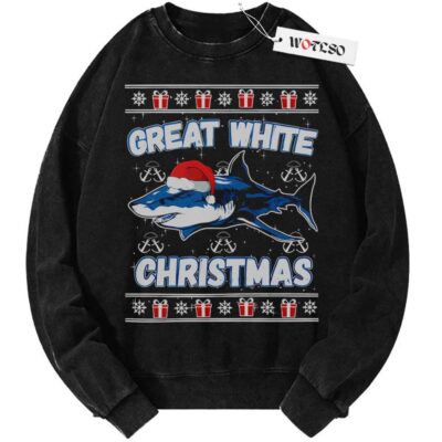 Shark Sweater, Jaws Sweater, Christmas Sweater, Vintage Sweater, Christmas Movie Christmas Sweater