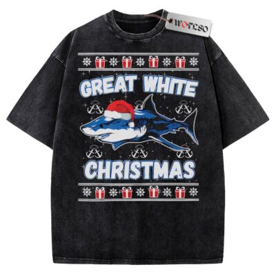 Shark Vintage Tee, Jaws Vintage Tee, Christmas Vintage Tee, Vintage Vintage Tee, Christmas Movie Christmas Vintage Tee