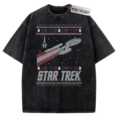 Vintage Tee, Star Trek Vintage Tee, Christmas Vintage Tee, Vintage Vintage Tee, Christmas Movie Christmas Vintage Tee