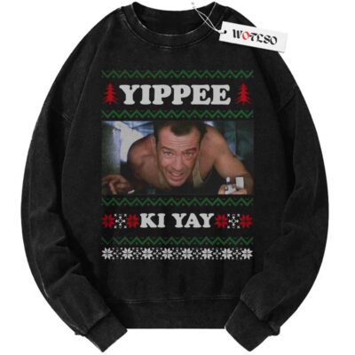 Yippee Ki‐Yay Sweater, Die Hard Sweater, Christmas Sweater, Vintage Sweater, Christmas Movie Christmas Sweater