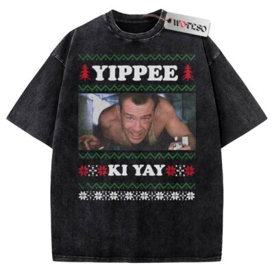 Yippee Ki‐Yay Vintage Tee, Die Hard Vintage Tee, Christmas Vintage Tee, Vintage Vintage Tee, Christmas Movie Christmas Vintage Tee