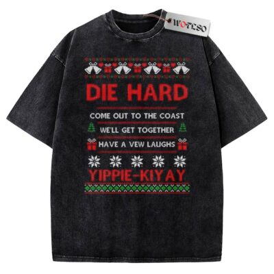 Yippee Ki‐Yay Vintage Tee, Die Hard Vintage Tee, Christmas Vintage Tee, Vintage Vintage Tee, Christmas Movie Christmas Vintage Tee