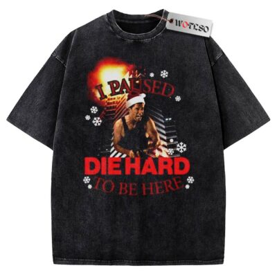 Yippee Ki‐Yay Vintage Tee, Die Hard Vintage Tee, Christmas Vintage Tee, Vintage Vintage Tee, Christmas Movie Christmas Vintage Tee