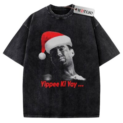 Yippee Ki‐Yay Vintage Tee, Die Hard Vintage Tee, Christmas Vintage Tee, Vintage Vintage Tee, Christmas Movie Christmas Vintage Tee