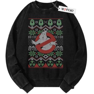 Marshmallow Sweater, Ghostbusters Sweater, Christmas Sweater, Vintage Sweater, Christmas Movie Christmas Sweater