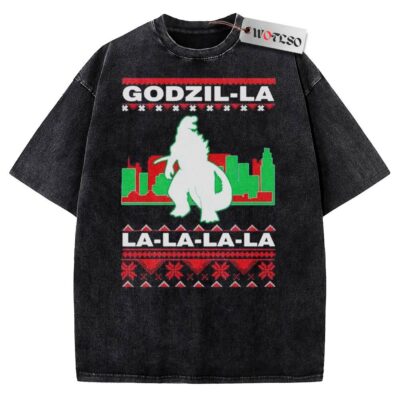 Vintage Tee, Godzilla Vintage Tee, Christmas Vintage Tee, Vintage Vintage Tee, Christmas Movie Christmas Vintage Tee