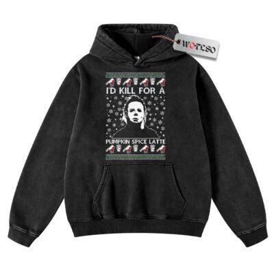 Michael Myers Hoodie, Halloween Hoodie, Christmas Hoodie, Vintage Hoodie, Christmas Movie Christmas Hoodie