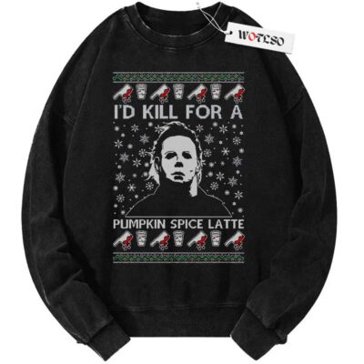 Michael Myers Sweater, Halloween Sweater, Christmas Sweater, Vintage Sweater, Christmas Movie Christmas Sweater