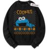 Cookie Monster Sweater, Sesame Street Sweater, Christmas Sweater, Vintage Sweater, Christmas Movie Christmas Sweater