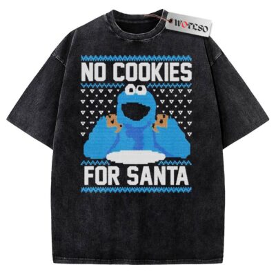 Cookie Monster Vintage Tee, Sesame Street Vintage Tee, Christmas Vintage Tee, Vintage Vintage Tee, Christmas Movie Christmas Vintage Tee