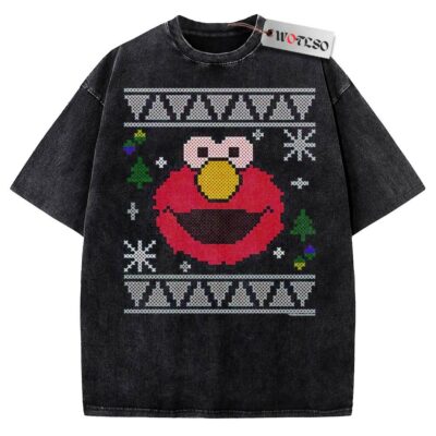 Elmo Vintage Tee, Sesame Street Vintage Tee, Christmas Vintage Tee, Vintage Vintage Tee, Christmas Movie Christmas Vintage Tee