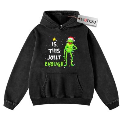 Kermit the Frog Hoodie, Sesame Street Hoodie, Christmas Hoodie, Vintage Hoodie, Christmas Movie Christmas Hoodie