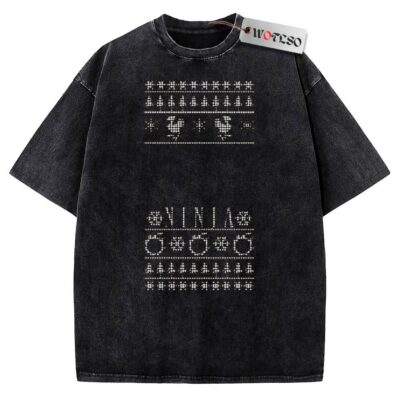 Final Fantasy XIV Ninja Ugly Christmas Vintage Tee