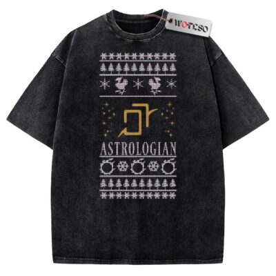 Final Fantasy XIV Astrologian Ugly Christmas Vintage Tee