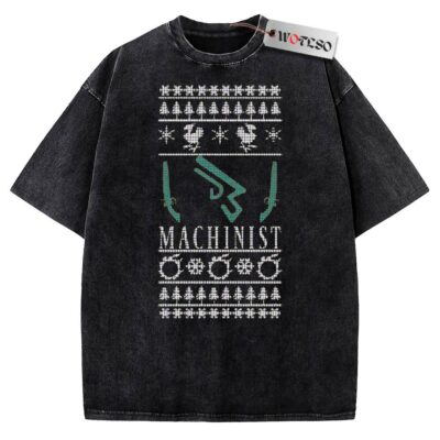 Final Fantasy XIV Machinist Ugly Christmas Vintage Tee