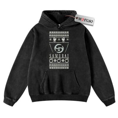 Final Fantasy XIV Samurai Ugly Christmas Hoodie