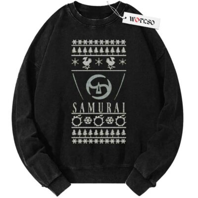 Final Fantasy XIV Samurai Ugly Christmas Sweater