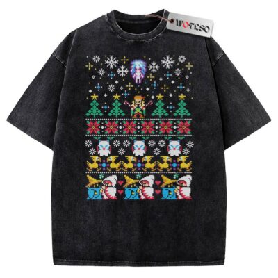 Final Fantasy XIV Ugly Christmas Vintage Tee