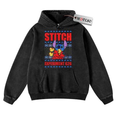 Hoodie, Lilo and Stitch Hoodie, Christmas Hoodie, Vintage Hoodie, Christmas Movie Christmas Hoodie