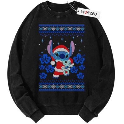 Sweater, Lilo and Stitch Sweater, Christmas Sweater, Vintage Sweater, Christmas Movie Christmas Sweater