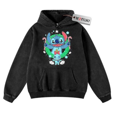 Hoodie, Lilo and Stitch Hoodie, Christmas Hoodie, Vintage Hoodie, Christmas Movie Christmas Hoodie