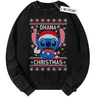 Sweater, Lilo and Stitch Sweater, Christmas Sweater, Vintage Sweater, Christmas Movie Christmas Sweater