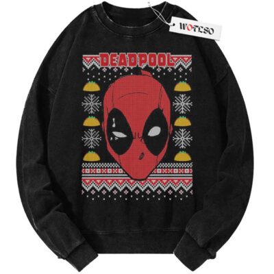 Sweater, Deadpool Sweater, Christmas Sweater, Vintage Sweater, Christmas Movie Christmas Sweater