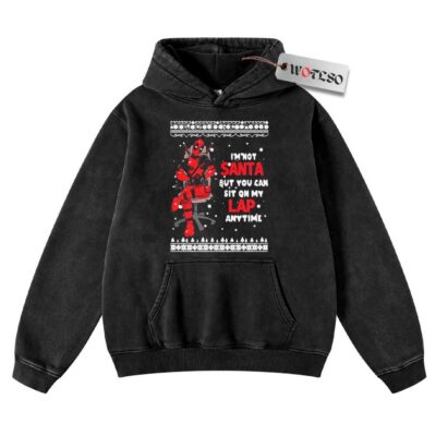 Hoodie, Deadpool Hoodie, Christmas Hoodie, Vintage Hoodie, Christmas Movie Christmas Hoodie