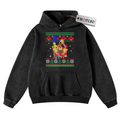 Simpsons Hoodie, The Simpsons Hoodie, Christmas Hoodie, Vintage Hoodie, Christmas Movie Christmas Hoodie