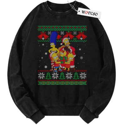 Simpsons Sweater, The Simpsons Sweater, Christmas Sweater, Vintage Sweater, Christmas Movie Christmas Sweater