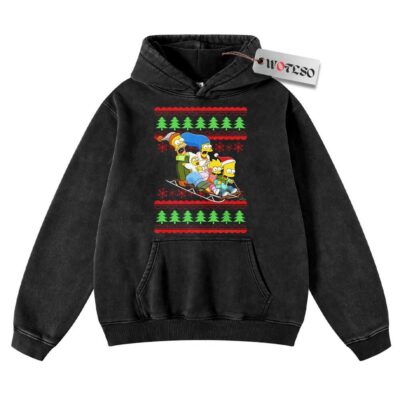 Simpsons Hoodie, The Simpsons Hoodie, Christmas Hoodie, Vintage Hoodie, Christmas Movie Christmas Hoodie