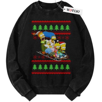 Simpsons Sweater, The Simpsons Sweater, Christmas Sweater, Vintage Sweater, Christmas Movie Christmas Sweater