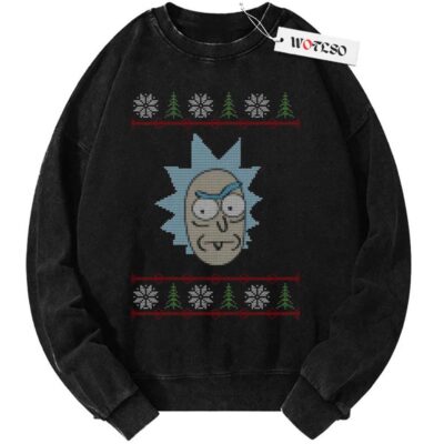 Sweater, Rick and Morty Sweater, Christmas Sweater, Vintage Sweater, Christmas Movie Christmas Sweater