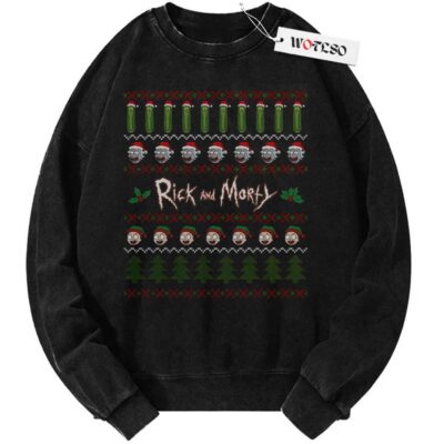 Sweater, Rick and Morty Sweater, Christmas Sweater, Vintage Sweater, Christmas Movie Christmas Sweater