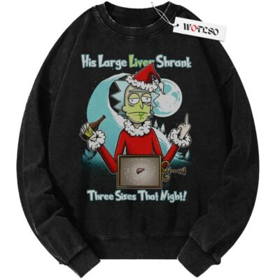 Sweater, Rick and Morty Sweater, Christmas Sweater, Vintage Sweater, Christmas Movie Christmas Sweater