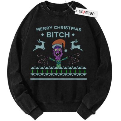 Sweater, Rick and Morty Sweater, Christmas Sweater, Vintage Sweater, Christmas Movie Christmas Sweater