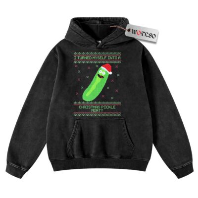 Hoodie, Rick and Morty Hoodie, Christmas Hoodie, Vintage Hoodie, Christmas Movie Christmas Hoodie