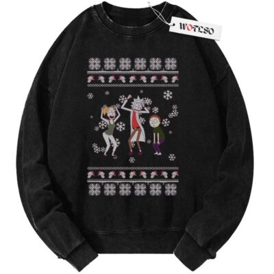 Sweater, Rick and Morty Sweater, Christmas Sweater, Vintage Sweater, Christmas Movie Christmas Sweater