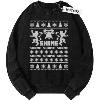 Shame Sweater, Game of Thrones Sweater, Christmas Sweater, Vintage Sweater, Christmas Movie Christmas Sweater