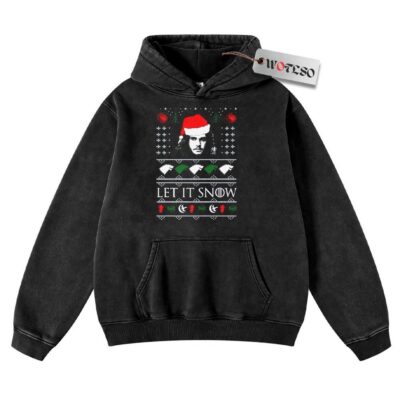 Let It Snow Hoodie, Game of Thrones Hoodie, Christmas Hoodie, Vintage Hoodie, Christmas Movie Christmas Hoodie